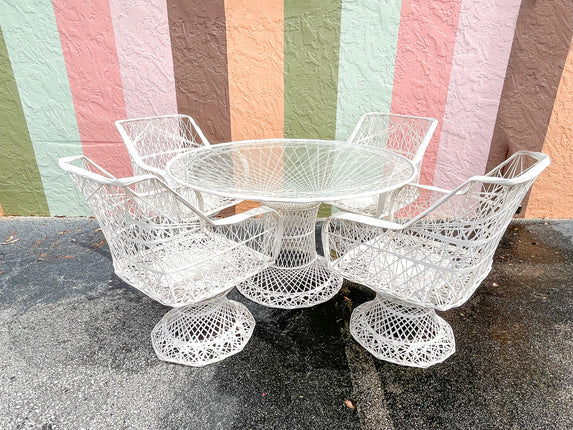 Webspun Dining Table and Four Chairs