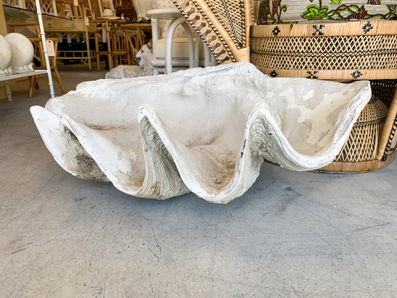 Giant Plaster Clam Shell