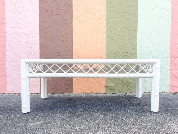 Ficks Reed Faux Bamboo Coffee Table