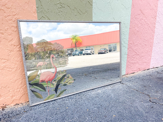 1950s Pink Flamingo Turner Mirror