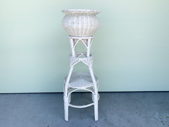 Wicker Plant Stand