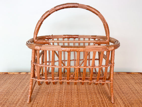 Coastal Rattan Magazine Rack