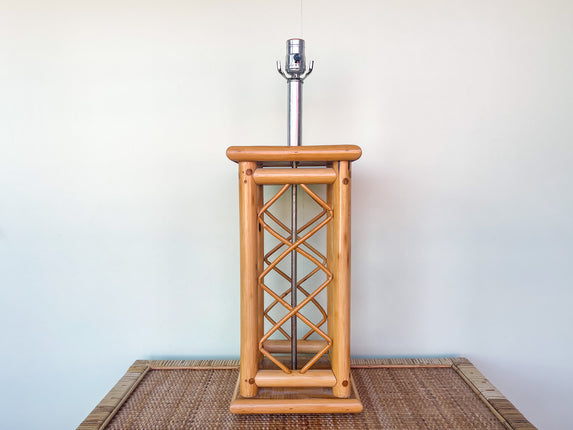 Old Florida Rattan Lamp