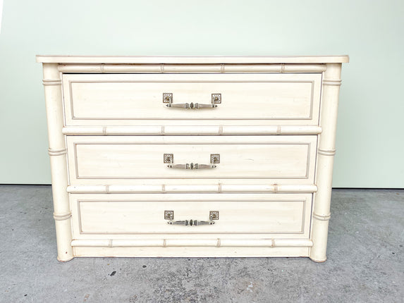 Faux Bamboo Henry Link Oversized Nightstand