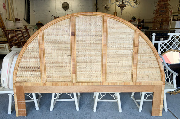 Island Style Rattan King Headboard