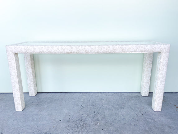 Granny Chic Upholstered Console