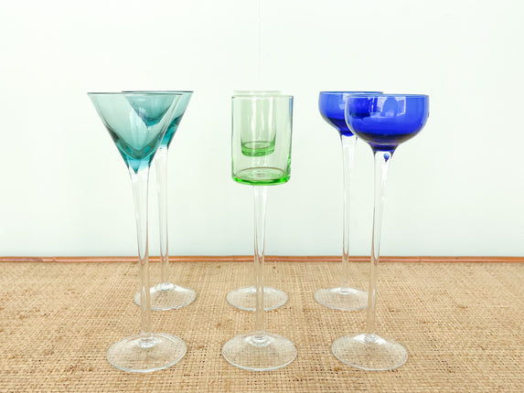 Set of Six Mix and Match Cordial Glasses