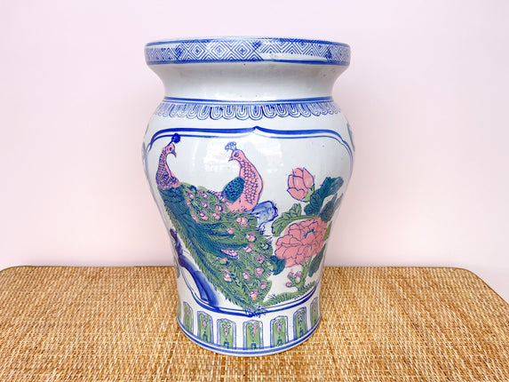 Petite Peacock Garden Seat