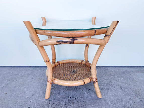 Sweet Rattan and Cane End Table