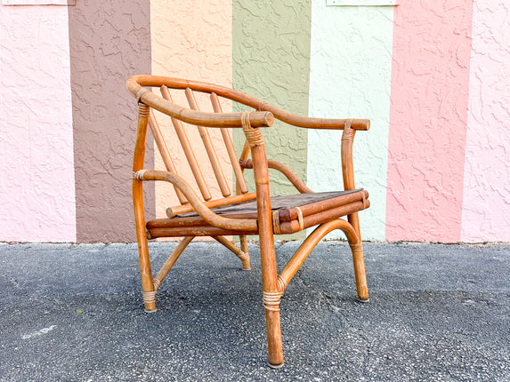Cute Pagoda Style Rattan Accent Chair