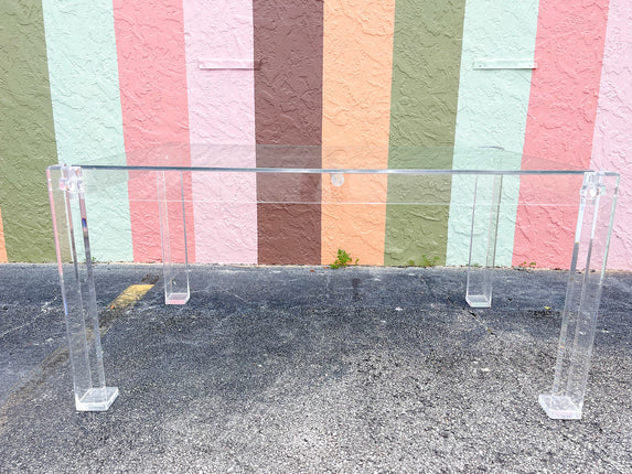 Modern Glam Lucite Dining Table