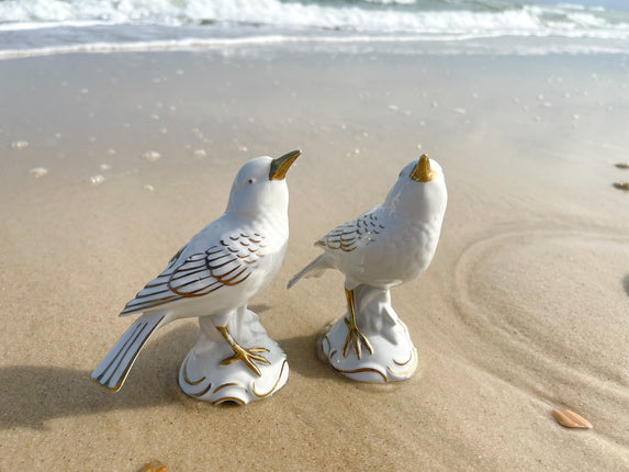 Pair of Porcelain Song Birds