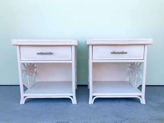 Pair of Palm Tree Nightstands