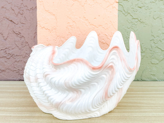 Large Blush Shell Cachepot