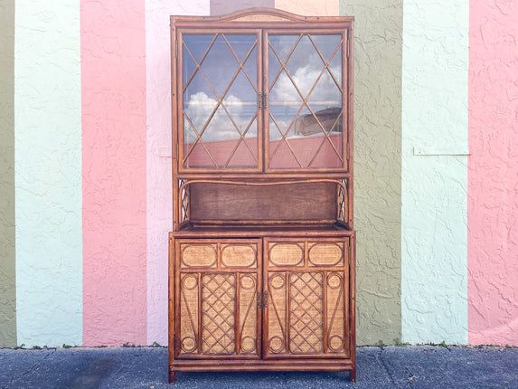 West Indies Style Rattan Cabinet