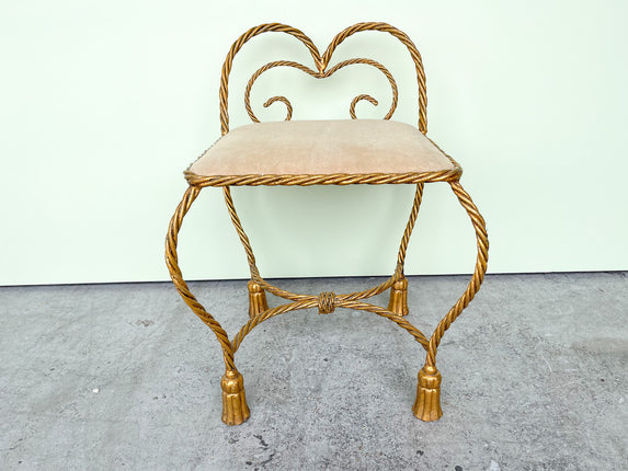 Hollywood Regency Tassel Vanity Seat