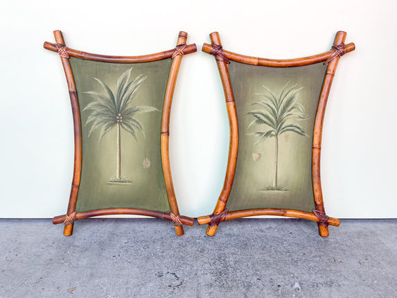 Old Florida Palm Tree Diptych