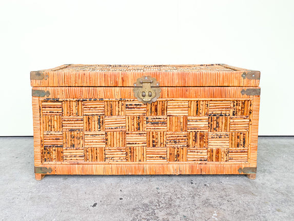 Pencil Reed Rattan Trunk