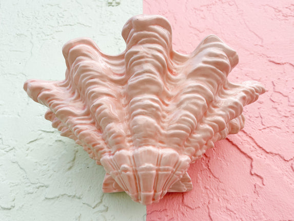 Ceramic Shell Wall Pocket