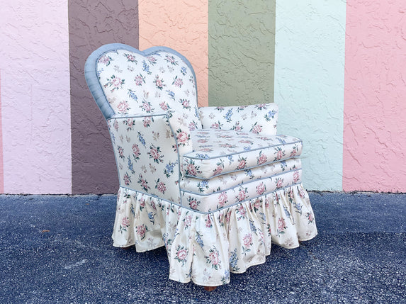 Upholstered Sweetheart Chair