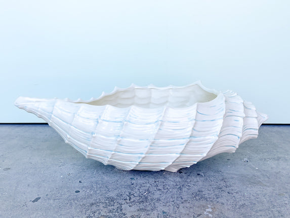 Large Ceramic Nautilus Cachepot