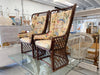 Pair of High Back Ficks Reed Rattan Chairs