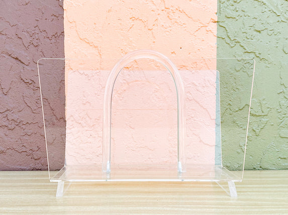 Lucite Magazine Rack