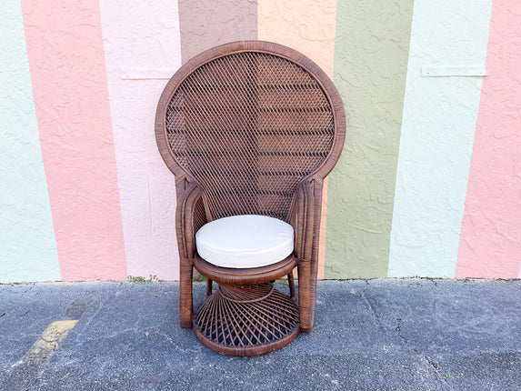 Island Chic Rattan Peacock Chair