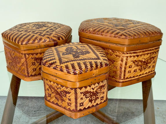 Set of Three Island Style Baskets
