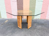 Bamboo and Woven Rattan Dining Table