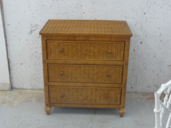 Island Style Woven Rattan Bachelor Chest
