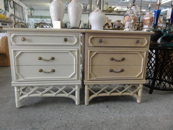 Set Ficks Reed Diamond Pattern Nightstands