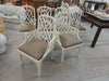 6 Chinoiserie Pagoda Fretwork Dining Chairs