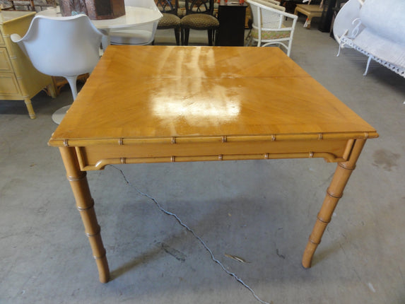 Thomasville Faux Bamboo Game Table