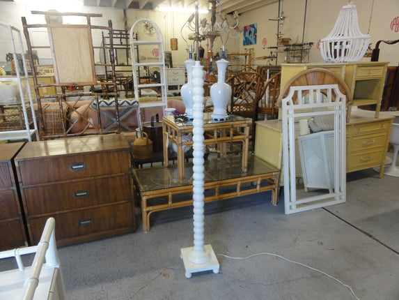 White Column Floor Lamp