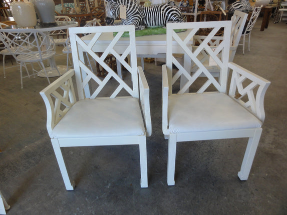 Pair of Chippendale Arm Chairs