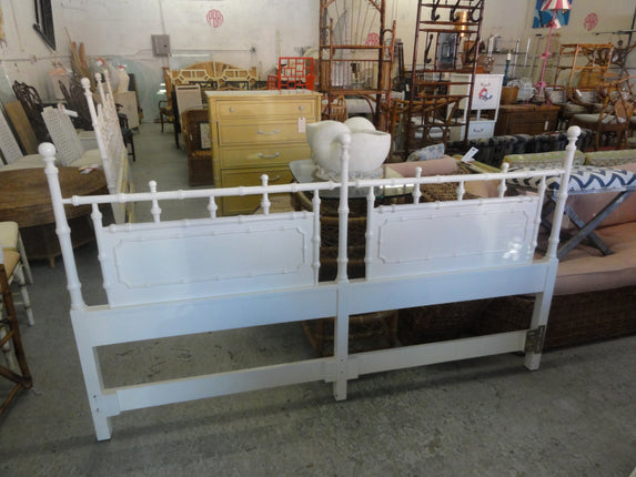 Faux Bamboo & Cane King Headboard