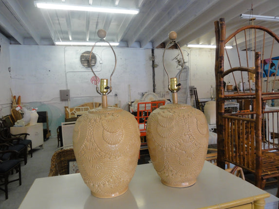 Pair of Seashell Lamps