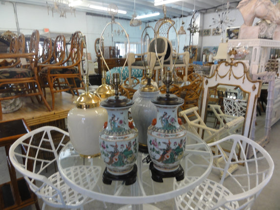 Wildwood Porcelain Peacock Lamps