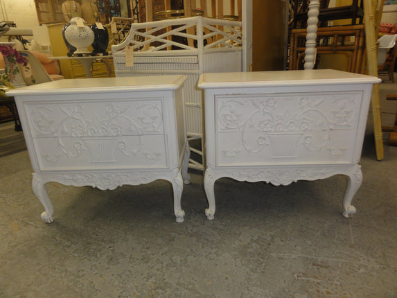 Pair of Dorothy Draper Style Nightstands