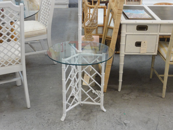 Faux Bamboo Metal Chippendale Floor Lamp