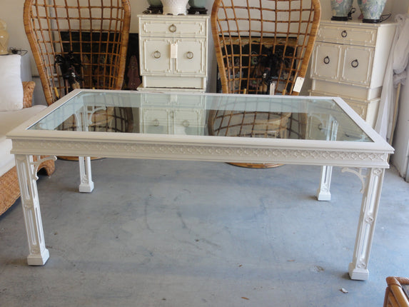 Palm Beach Fretwork Dining Table