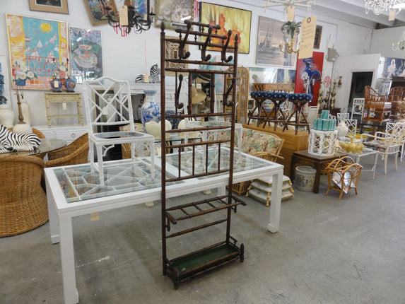 Handsome Faux Bamboo Hall Tree