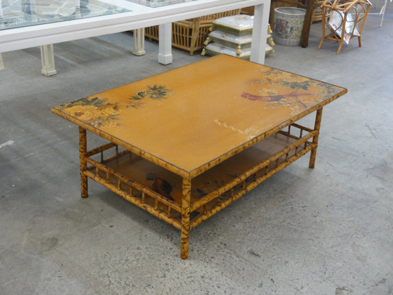 Tortoise Shell Bamboo Coffee Table