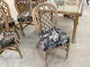 Rattan Game Table and Four Chairs