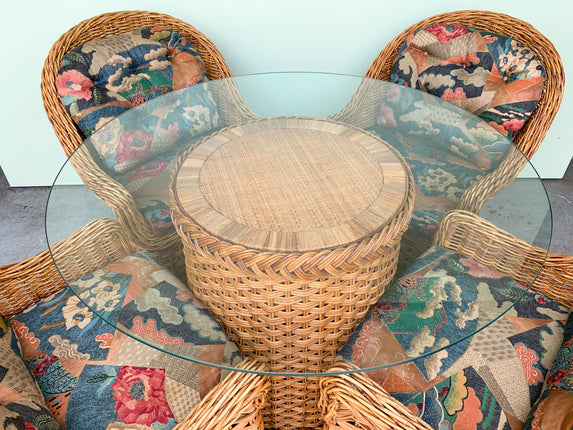 Woven Rattan Breakfast Set