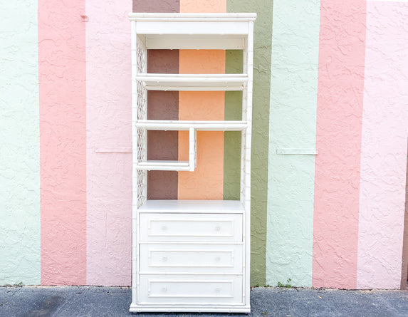 Ficks Reed Faux Bamboo Rattan Etagere