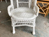 Pair of Wicker Pagoda Back Chairs