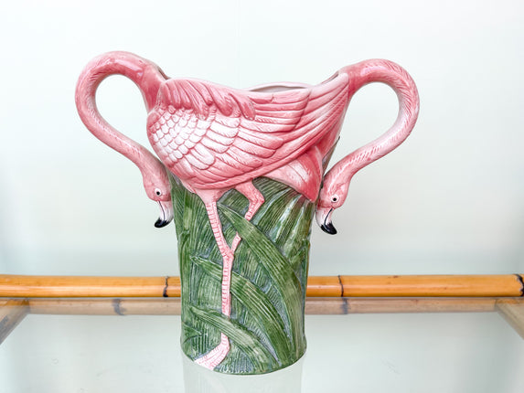 Fab Fitz and Floyd Flamingo Vase