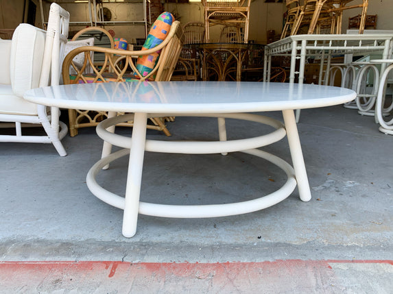 Ficks Reed Large Round Coffee Table